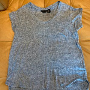 Tahari Linen V-Neck Shirt